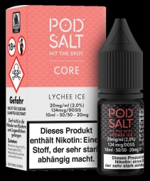 Pod Salt Core - Lychee Ice 10 ml Nikotinesalzt Liquid 20...