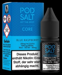 Pod Salt Core - Blue Raspberry 10 ml Nikotinesalzt Liquid...