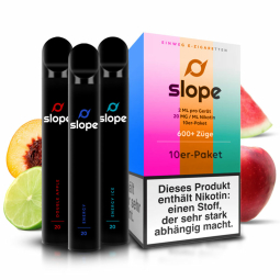 Slope - Einweg E-Zigarette 10 er Bundle 20 mg/ml
